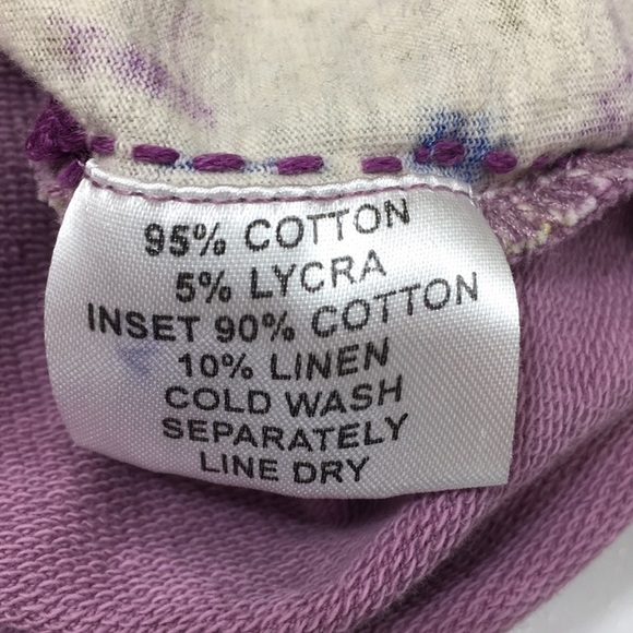 Market Place Purple Green Patchwork Mathura Tee Womens Medium Colorblock Boxy - Picture 6 of 8